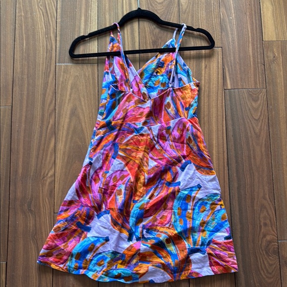 Farm Rio Colorful Abstract Print Dress - Picture 2 of 5
